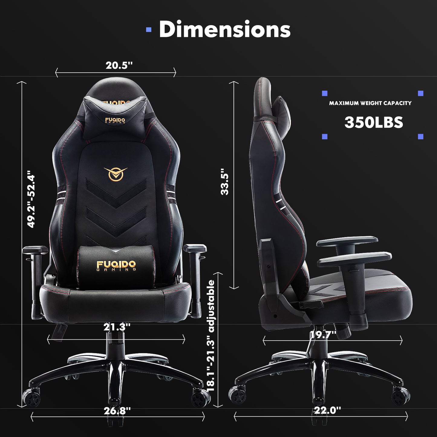 Ergonomic High-Back Gaming Chair with Footrest