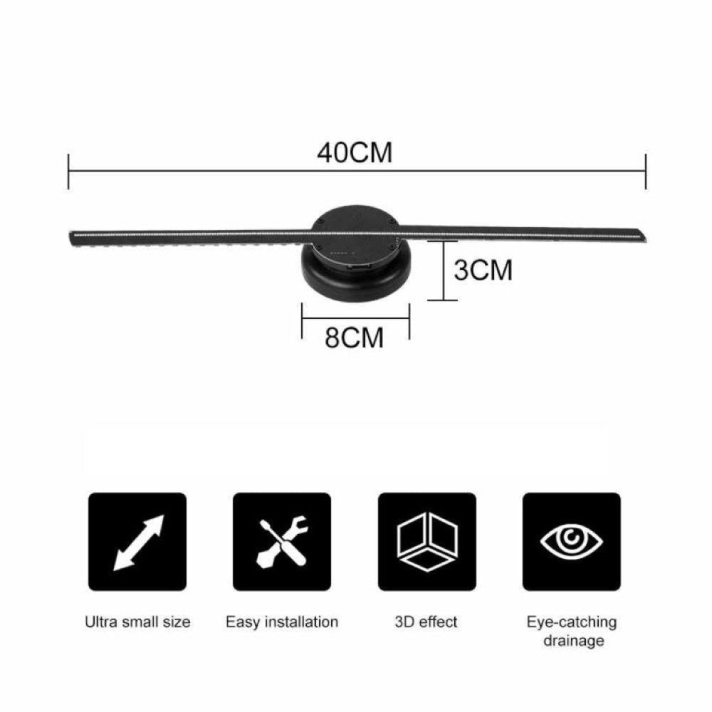 3D Holographic Projector Fan for Gaming Rooms