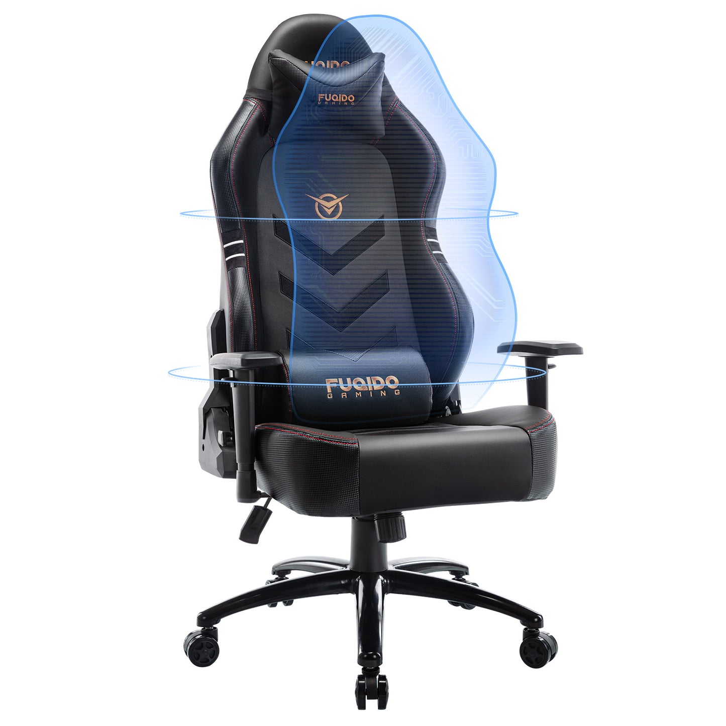 Ergonomic High-Back Gaming Chair with Footrest