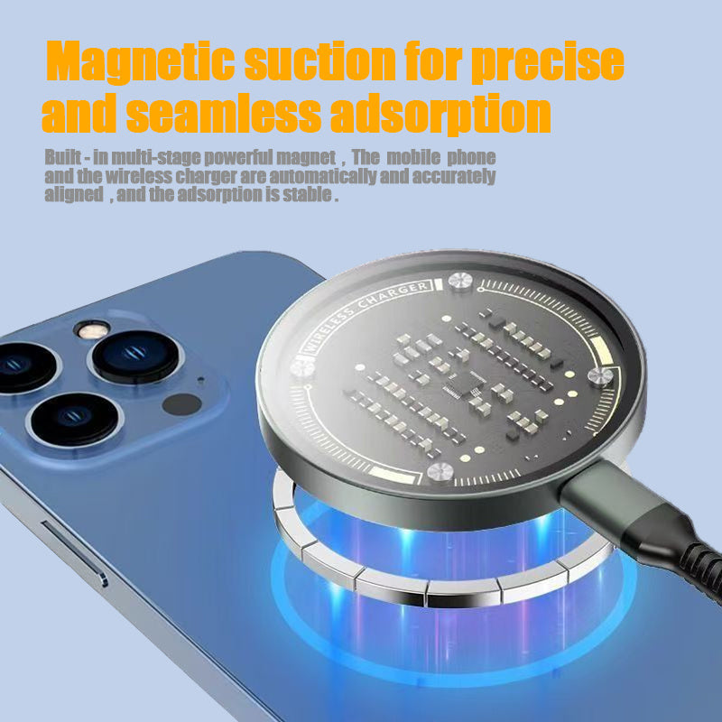 15W Magnetic Wireless Charger (Qi2 Certified)
